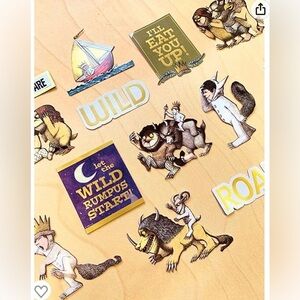 Where the Wild Things Are 36-Piece Scrapbook Die-Cut Foil Accent Stickers, NWT